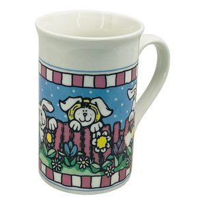 Easter Bunny Rabbit Flower Garden Coffee Tea Cup Mug Royal Norfolk 12oz